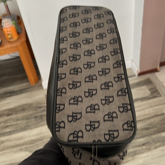 🖤🩶VINTAGE DOONEY & BOURKE PURSE 14Wx9.5L GREY & BLACK GREAT CONDITION! - Picture 10 of 13